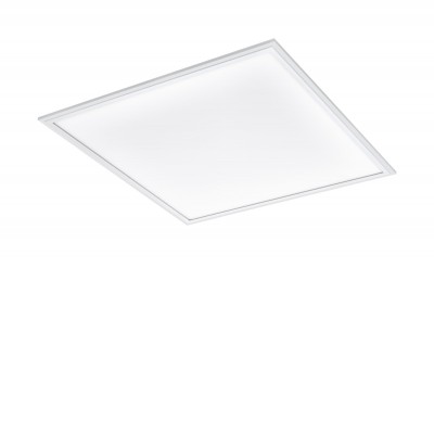 SALOBRENA-A Stropní svítidlo, těleso hliník, povrch bílá, difuzor plast opál, LED 14W/1850lm, 20W/2600lm, 30W/4000lm, pomocí dálkového ovladače. smívatelné, nast CCT. teplá 2700K - denní 6500K, 230V, IP20, tř.2, rozměry dle typu