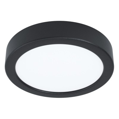 FUEVA 5 VÝPRODEJ Stropní, kruhové svítidlo, těleso hliník, povrch černá, difuzor plast opál, LED 11W, 1350lm, neutrální 4000K, Ra80, 230V, IP20, d=160mm, h=28mm