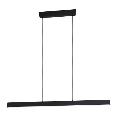SIMOLARIS-Z CONNECT-Z Závěsné svítídlo, hliník, černá, dif. plast opál, LED 34W, 3850lm, dálk ovl, nebo telefon, ZigBee, stmí., nast teplota CCT teplá 3000K - denní 6400K, RGBW, Ra80, 230V IP20, rozměry h=1100mm, d=1220mm