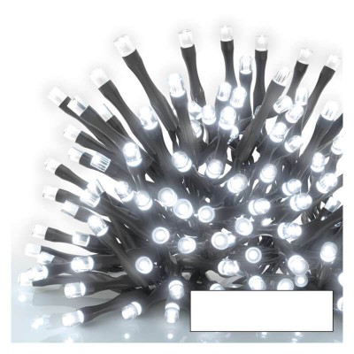 VR BASIC 100 LED bílá svítí stále IP44, 5m, 10m Spojovatelný vnitřní/venkovní vánoční řetěz, 100, nebo 50 LED teplá, studená, nebo mix 50 teplá a 50 studená, svítí stále, svítící část 10m, rozteč 0,1m, IP44, kabel černá, trafo SAMOSTATNĚ