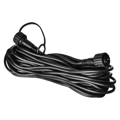 VR PROFI prodlužovací kabel 10m, černý, IP44 VÝPRODEJ Prodlužovací kabel pro venkovní/vnitřní spojovatelné vánoční osvětlení l=10m, černá, 30V, IP44