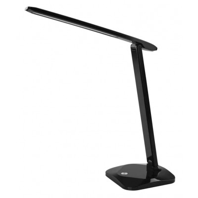 RABR TL 7,2W CCT Stolní lampa, výklopné rameno, těleso plast, černá/bílá, difuzor plast opál, LED 7,2W, 450lm, dotyk CCT přepín teplota teplá 3000K-6000K, dotyk stmívání, Ra80, 230V, IP20, rozměry 370x340mm.