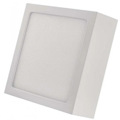 PLAM SQ 7W, 12W, 21W, 28W Stropní přisazené svítidlo, těleso kov, povrch bílá, difuzor plast opál, LED 7,6W/680lm, 12,5W/1100lm, 21W/1900lm, 28,5W/2700lm, neutrální 4000K, 230V, IP40, rozměry dle typu.