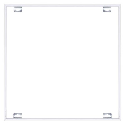 MR123 - Rám pro LED panel 60x60 Montážní rám pro stropní montáž LED panelů, bezšroubový, materiál kov, povrch bílá, rozměry 600x600x45mm