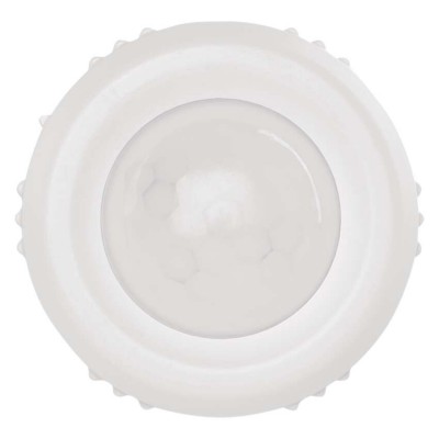 HB01 PIR senzor PIR - Pohybové čidlo pro průmyslové svítidlo, senzor pohybu pro osvětlení, těleso plast a kov, barva bílá, 230V,  rozměry d=55mm, h=40mm
