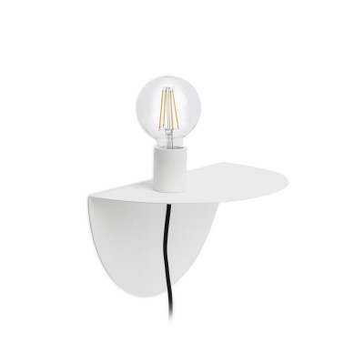 BOTH 1x20W, E27 Nástěnné svítidlo, těleso hliník barva bílá, možnost dvou poloh montáže, pro žárovku 1x20W, E27, 230V, IP20, rozměry d=400mm, h=200mm