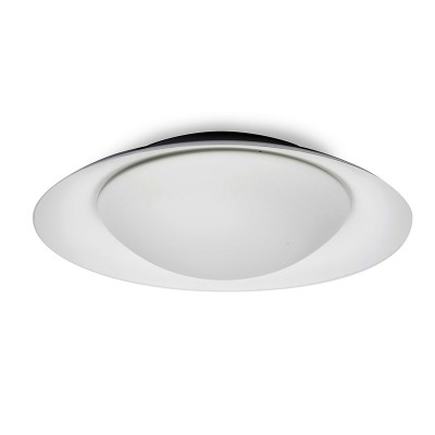 PLOSK LED 1X15W Stropní svítidlo, základna kov barva dle typu, difuzor sklo opál, vnitřní barva dle typu, LED 1x15W,3000K, 1200lm, 230V, IP20, rozměry d=390mm, l=110mm