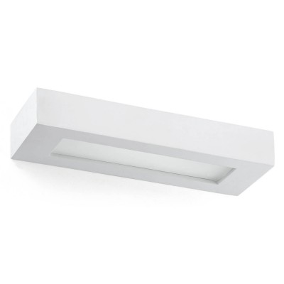 GERETA WALL 2x8W E14 Nástěnné svítidlo, těleso plast, povrch bílá mat, difuzor plast mat, pro žárovku 2x8W, E14, 230V, IP20, tř.1. rozměry 360x60x95mm