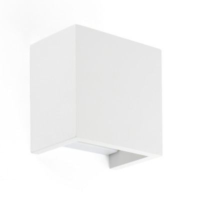 ARTEK Nástěnné svítidlo, těleso sádra, povrch bílá, pro žárovku 1x40W, G9, 230V, IP20, tř.1, rozměry 125x125x75mm, svítí nahoru/dolů