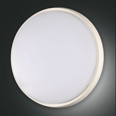 OLLY Stropní svítidlo, těleso hliník, povrch bílá, difuzor plast opál, LED 10W/23W/30W, teplá bílá 3000K, 230V, zvýšené krytí IP54, tř.1, rozměry dle typu