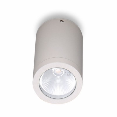 TUBTA LED 1x5W IP54 Stropní svítidlo, těleso hliník, povrch bílá, krycí sklo čiré, LED 4,5W, teplá 3000K, 350lm/cca 20W žár., 230V, IP54, tř.1, d=60mm, h=110mm