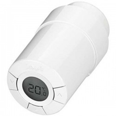 Z-WAVE THERMOHEAD Bezdrátový RF termostat, bateriová hlavice, pro instalaci na ventil radiátoru, 4°C-28°C, IP20, životnost baterie až 2 roky