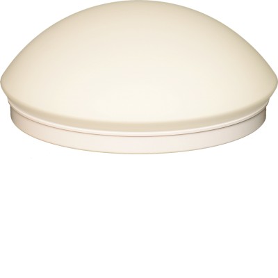 SAHIB 1x60W E27 HF senzor Stropní přisazené svítidlo, HF senzorem pohybu, dosah až 8m, záběr 150°/360°, těleso plast bílá, difuzor sklo opál, pro žárovku 1x60W, E27, 230V, IP44, tř.1, rozměry d=280mm, h=100mm.