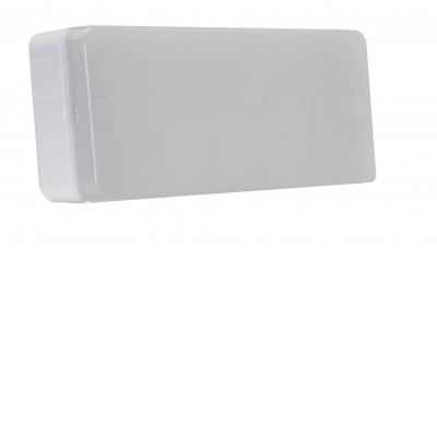 VASA 4,8W Přisazené, nouzové svítidlo, pro centrální baterii, těleso plast bílá, difuzor plast opál, LED 14,8W, 320lm, 230V, IP44, tř.2, rozměry 273x102x46mm, vč. piktogramu.