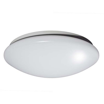 VANDA LED 20W, HF senzor POHYBU Stropní svítidlo, kov, bílá, difuzor plast opál, HF senzor pohybu, záběr 360°, 10s-10min, dosah 8m, LED 20W, teplá 2700K, 230V, IP20, d=350mm, h=100mm