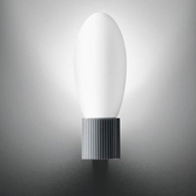 Nástěnné svítidlo LEVER, základna kovově šedý hliník, stínítko opálové sklo, E14/E27/GX24q-3, 230V, IP20, rozměry dle typu