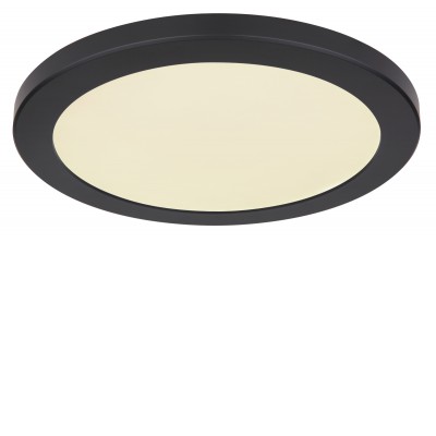 CLAUST R LED 6W, 18W, 24W, CCT Stropní přisazené svítidlo, těleso plast, povrch černá/bílá, difuzor plast opál, LED 6W, 18W, 24W, CCT přepín teplota teplá 3000K, neutrální 4000K, denní 6500K, IP20, rozměry dle typu.