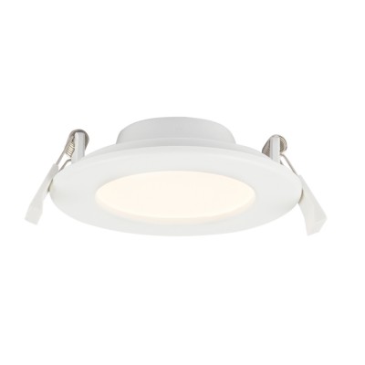 VLASTIN LED 9W/16W IP44/IP20 Stropní vestavné svítidlo, těleso plast, povrch bílá, difuzor plast opál, LED 9W/650lm, 16W/1200lm, přepínatelná teplota CCT teplá 3000K, neutr 4000K, denní 6000K, Ra80, 230V, zvýš krytí IP44/IP20, tř.2, průměr dle typu, h=32mm