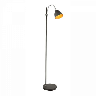 DALDINA 1x40W E14 stojací Stojací lampa, nastavitelná výška, těleso kov, povrch antracit, chromové detaily, pro žárovku 1x40W, E14, 230V, IP20, tř.1, rozměry 420x250x1560mm, vč vypínače