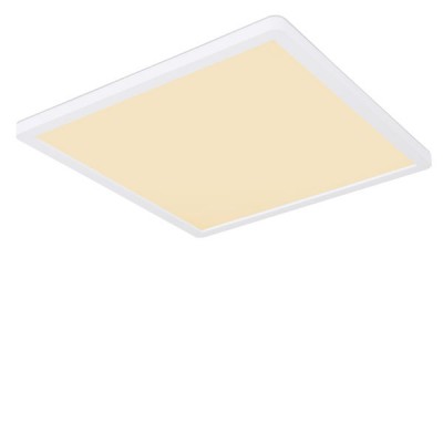 IMIG SQ 18W, IP44 Stropní svítidlo, rámeček bílá, difuzor plast opál, LED 18W, 1600lm, teplá 3000K, Ra80, stmívatelné STEP vyp/zap vypínačem 100% 50% 10%, 230V, do koupelny IP44, 295x295x25mm, svítí nahoru/dolů