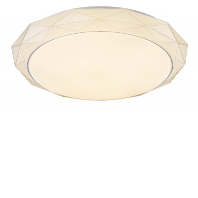 ARENDI LED RGB 1x48W Přisazené stropní svítidlo, těleso kov, difuzor plast, třpytivý efekt, LED 1x48W, 3900lm/3360lm, CCT+RGB pomocí dálk.ovl, 230V, IP20, tř.1, rozměry 90x500mm