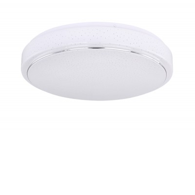 KALARO LED 1x24W/32W Stropní stropní svítidlo, těleso kov, povrch bílá mat, difuzor plast, třpytivý efekt, LED 1x24W/32W, CCT teplá 3000K, neutrální 4000K, denní 6000K, 230V, IP20, tř.1, rozměry dle typu