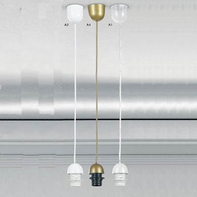 TING 1 VÝPRODEJ Závěsný kabel s objímkou, plast transparentní, pro žárovku 1x60W, E27, 230V, rozměry d = 70mm, l=1000mm, POUZE závěs BEZ stínítka