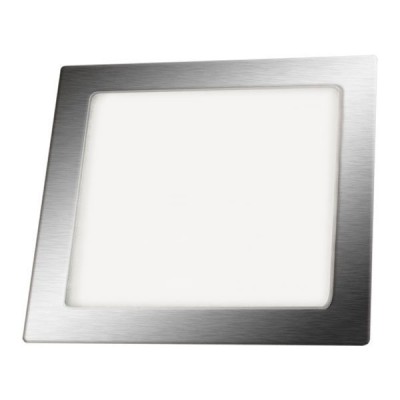 NURO-S LED 6W Stropní, podhledové svítidlo čtvercové, těleso hliník, povrch chrom mat, difuzor plast opál, LED 6W, 420lm, neutrální 3800K, Ra80, 230V trafo/kab, IP20, tř.2, rozměry 120x120x23mm