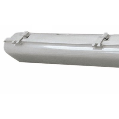 INDUSTRY LED 18W IP65 Průmyslové prachotěsné svítidlo, těleso plast, povrch šedá, difuzor plast opál, LED 18W, 1700lm, neutrální 4000K, Ra80, 230V, do koupelny IP65, tř.1, rozměry l=6000m, 65x58mm