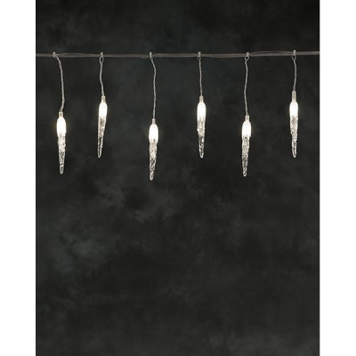 SYSTÉM 24V Rampouchy 5m Vánoční osvětlení venk spojovaelný systém 24V - rampouchy svítí stále 50x teplá LED,stále svítící, sv část 5m, rozteč 10cm, délka rampuchu 25cm, spoj/konek, IP44, trafo SAMOSTATNĚ