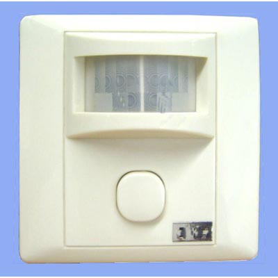  PIR - Pohybový spínač osvětlení, senzor pohybu pro osvětlení nástěnný, WALL-3 s vypínačem, 120°, 230V, max. 600W, dosah cca 12m.