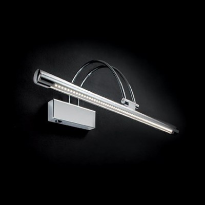 BISTA Nástěnné svítidlo, základna a těleso kov, povrch chrom, polohovací difuzor, LED 8W, 456lm, 230V, IP20, rozměry š=760mm, v=180mm, h=230mm, vč vypínače