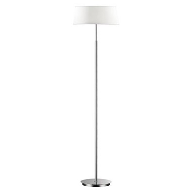 COMFORTE stojací 2x40W E14 Stojací lampa, základna kov, povrch chrom lesk, stínítko textil bílý, krycí sklo opál mat, pro žárovku 2x40W, E14, 230V, IP20, zař.tř.2, rozměry d=405mm, v=1605mm