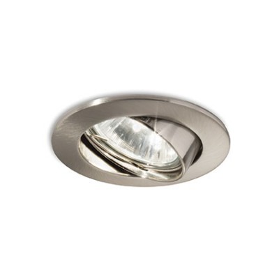 JANN 1x50WGU10 Podhledové svítidlo, základna hliník, povrch nikl, otočná žárovka 30°, pro žárovku1x50W, GU10, 230V, IP20, tř.2, rozměry d=82mm, š=67mm, h=85mm