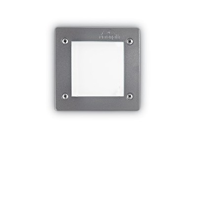 KAMILA SQUARE 1X3W GX53 LED Vestavné venkovní svítidlo do stěny, těleso plast, barva, bílá/šedá/černá, difuzor plast opál mat pro LED 1X3W GX53, 350lm, 230V. IP66, tř.2, rozměry 115x115x80mm, vč. mont. boxu