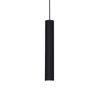 BLOCK 1x28W GU10 Závěsné bodové svítidlo, základna a stínítko kov, černá mat, pro žárovku 1x50W, GU10, ES50, 230V, IP20, tř.1, těleso d=60mm, vč. závěsného kabelu l=600/1270mm, lze zkrátit