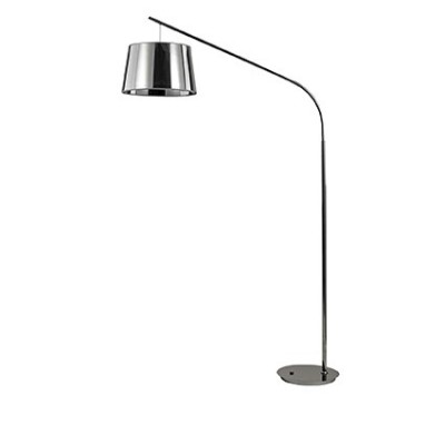 PANN 1X60W E27 Stojací pokojová lampa, základna kov, povrch chrom/bílá/černá, stínítko PVC chrom nebo potaženo textilní látkou bílá/černá, pro žárovku 1x60W, E27, 230V, IP20, tř.2, rozměry š=1180mm, v=1970mm, h=400mm