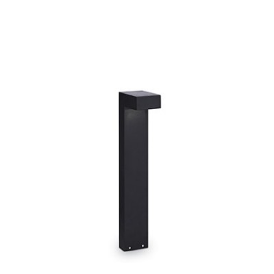 TARRA Sloupkové svítidlo venkovní, těleso hliník, povrch černá, krycí sklo čiré, pro žárovku 2x15W, G9, 230V, IP44, tř.1, rozměry š=100mm, v=600mm, h=150mm, svítí dolů
