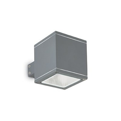 MANA SQ Nástěnné svítidlo venkovní, těleso hliník, povrch šedočerná antracit, krycí sklo pyrex, pro žárovku 1x40W, G9, 230V, IP44, tř.1, rozměry 90x100x135mm, svítí nahoru/dolů