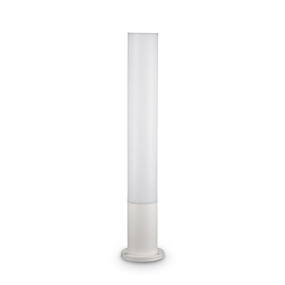 CORNER 13W, GX53 Sloupkové venkovní svítidlo, těleso hliník, povrch bílá, difuzor polykarbonát opál, pro LED 1x13W, GX53, 230V, IP44, tř.1, rozměry d=155mm, h=800mm