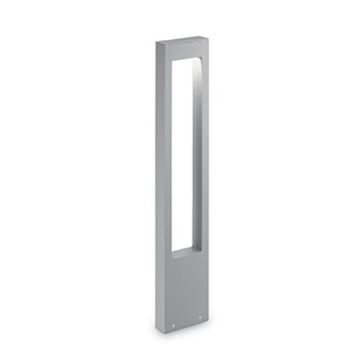 FUSE Sloupkové venkovní svítidlo, těleso hliník, povrch šedá, krycí sklo čiré, detail duté těleso, pro žárovku 1x15W, G9, 230V, IP44, tř.1, rozměry 150x800x50mm, svítí dolů