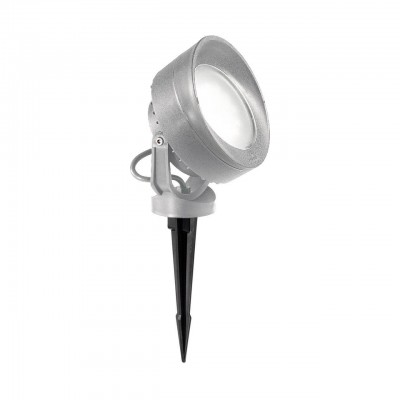 FRAUNEN PT Venkovní svítidlo do záhonu, nastavitelný směr svícení, těleso plast, povrch šedá, difuzor plast opál, pro LED 1x10W, GX53, 230V, IP66, tř.2, rozměry d=150mm, s bodcem do záhonu h=340mm