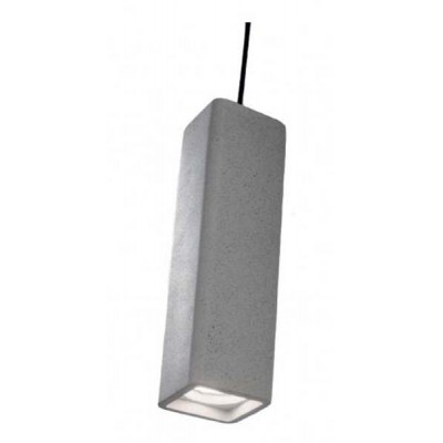FREISE HL SQ Závěsné bodové svítidlo, těleso beton, pro žárovku 1x35W, GU10, 230V, IP20, tř.2, rozměry 70x70mm, h=245mm, vč. závěs kabelu l=1340mm, lze zkrátit.