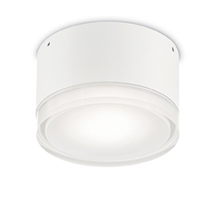 KALEIDO 1x15W GX53 Stropní přisazené svítidlo, těleso hliník, povrch práškový lak bílá mat, difuzor plast mat, pro LED, 1x15W, GX53, 230V, do koupelny IP44, tř.1. rozměry d=120mm h=75mm
