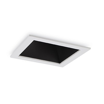 PUKA SQUARE LED 1x10W Stropní, podhledové svítidlo bodové, těleso hliník, povrch lak bílá/černá, krycí sklo čiré, LED 1x10W, teplá 3000K, 720lm, 230V, IP20, tř.2. rozměry 84x84x120mm