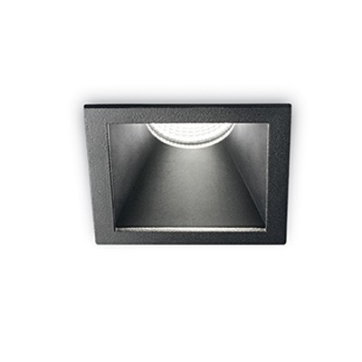 PUKA SQUARE LED 1X10W Stropní vestavné svítidlo bodové, těleso hliník, povrch dle typu, krycí sklo čiré, LED 1x10W, teplá 3000K, 720lm, 230V, IP20, tř.2. rozměry 84x84x120mm