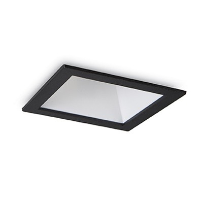 PUKA SQUARE LED 1x10W Stropní, podhledové svítidlo bodové, těleso hliník, povrch lak černá/bílá, krycí sklo čiré, LED 1x10W, teplá 3000K, 720lm, 230V, IP20, tř.2. rozměry 84x84x120mm