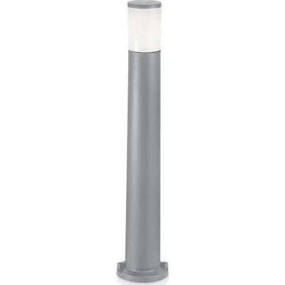 GESEKE Sloupkové svítidlo, těleso plast, povrch šedá, difuzor plast opál, pro žárovku 1x23W, E27, 230V, IP55, tř.2, rozměry d=155mm, h=800mm.