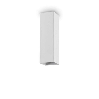 HALBER Stropní přisazené svítidlo, těleso kov, povrch bílá, pro žárovku 1x28W, GU10, 230V, IP20, tř.2, rozměry 60x60mm, h=400mm.