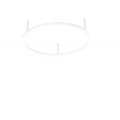 GREIS PL 37W Stropní přisazené svítidlo, těleso hliník, povrch bílá, difuzor plast opál, LED 37W, 3800lm, teplá 3000K, 230V, IP20, tř.2, rozměry d=700mm, h=70mm.
